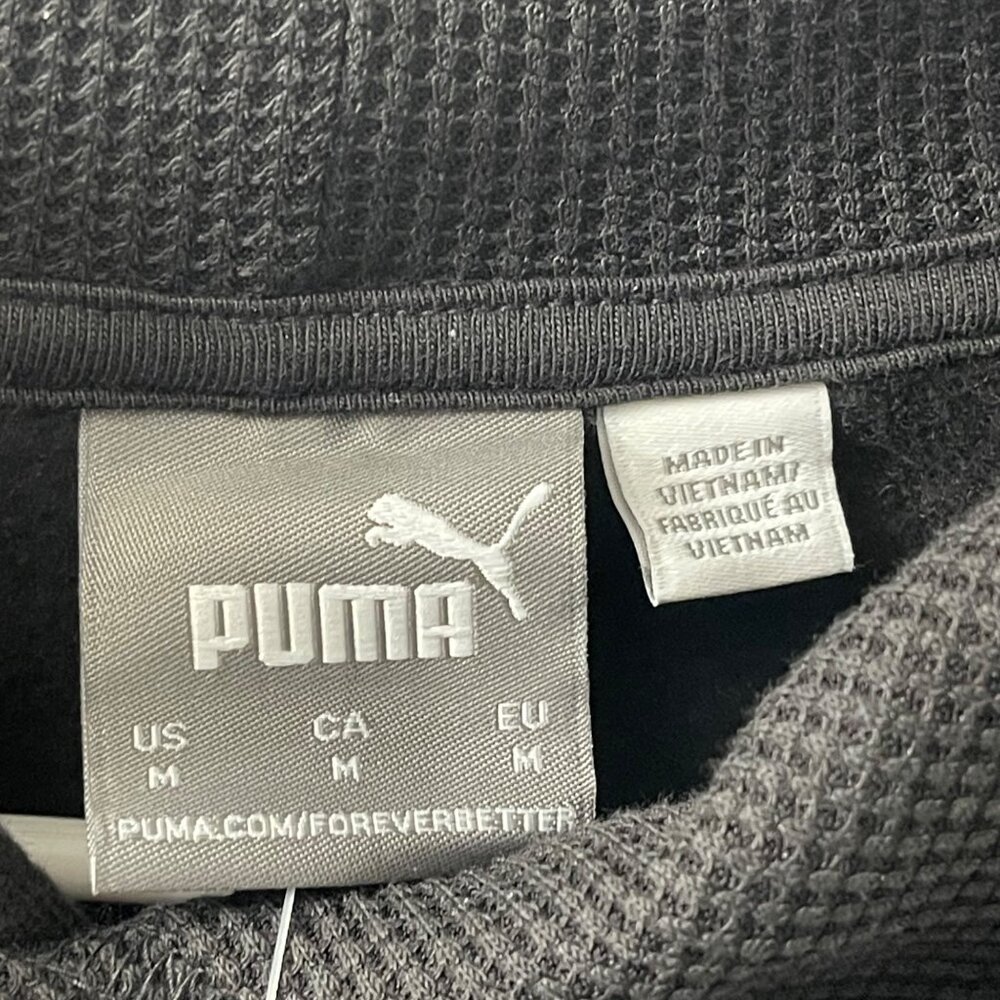 PUMA Men's Pullover Regular Fit Kangaroo Pocket Hoodie (Black,Medium), New - Picture 7 of 9